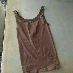 Skims Women's Brown Scoop Neck Sculpting Pullover Tank Top Size 2X/3X